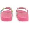 Applique Fleece Logo Slides, Pink - Slippers - 4