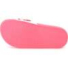Applique Fleece Logo Slides, Pink - Slippers - 6