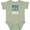 Rad Like Dad Short Sleeve Bodysuit, Sage - Onesies - 1 - thumbnail