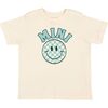 Mini Smiley Checker Short Sleeve T-Shirt, Natural - T-Shirts - 1 - thumbnail