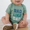 Rad Like Dad Short Sleeve Bodysuit, Sage - Onesies - 3