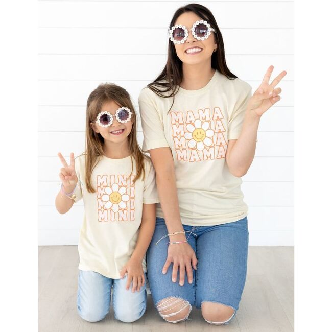 Mini Daisy Short Sleeve T-Shirt, Natural - T-Shirts - 5