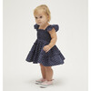 The Baby Ellie Cotton Sateen Polka Dot Nap Dress, Navy - Dresses - 2