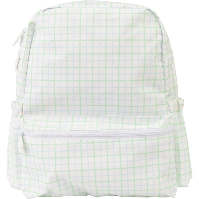 The Small Backpack, Blue/Green Windowpane - Backpacks - 1