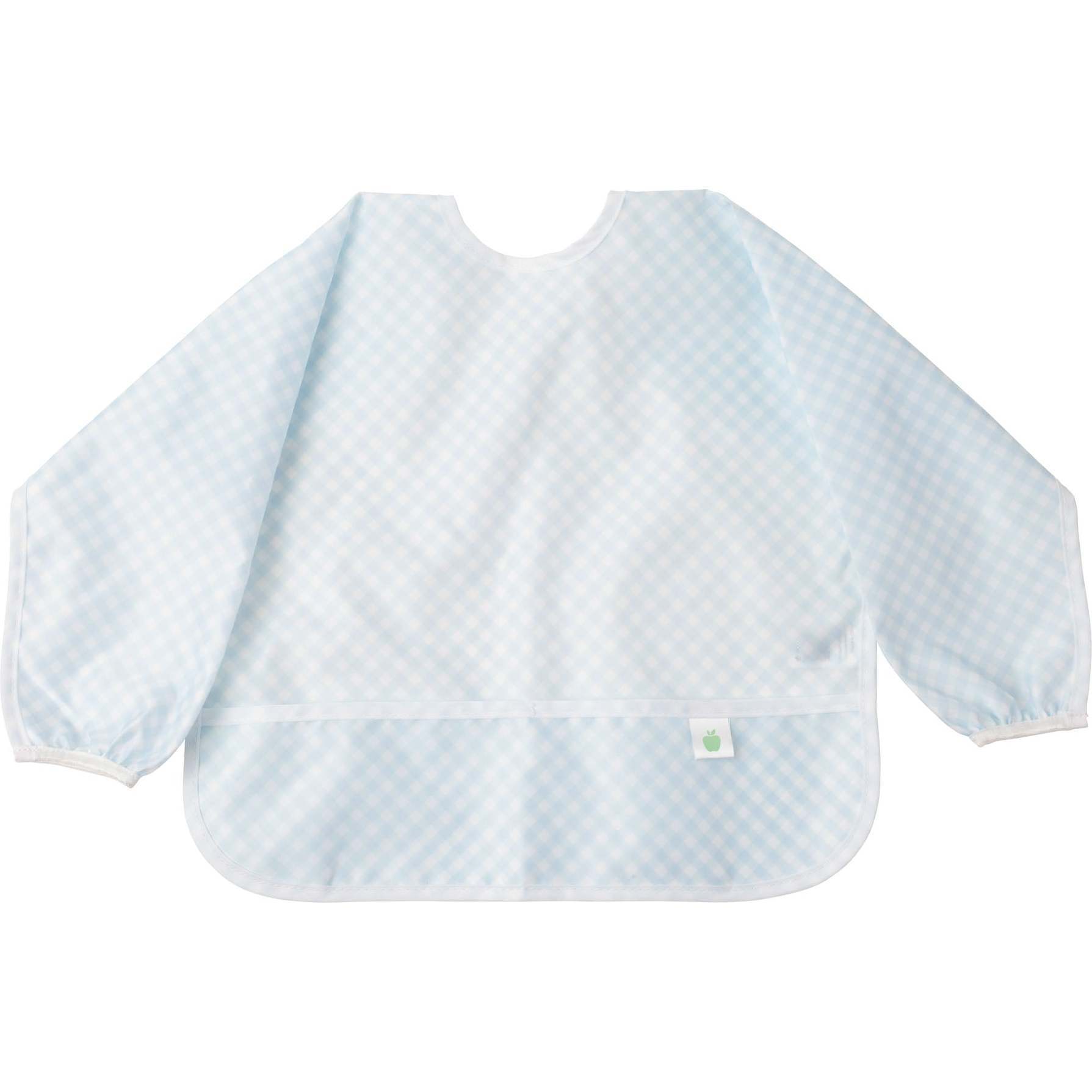 The Cover Everything Infant Bib, Blue Gingham - Bibs - 1