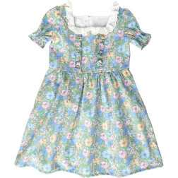 Isla Girl Dress With Headband, Made With Liberty Fabric - Dresses - 1