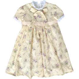 Hyacinth Girl Dress With Hair Bow, Made With Liberty Fabric - Dresses - 1