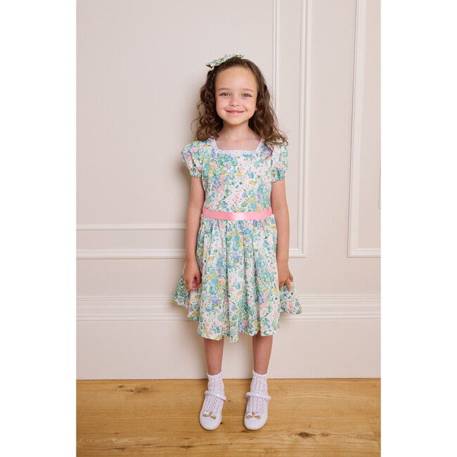 Daphne Girl Dress With Hair Bow, Made With Liberty Fabric - Dresses - 2