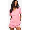 Short Sleeve Top & Boxer Pajama Set Passiflora/Limoncello - Pajamas - 2