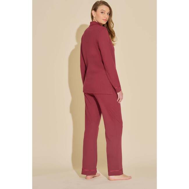 Long Sleeve Top & Pant Pajama Set Vin Brule/Fragolino - Pajamas - 2
