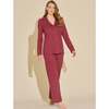 Long Sleeve Top & Pant Pajama Set Vin Brule/Fragolino - Pajamas - 3