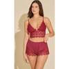 Cami & Boxer Sindoor Red - Pajamas - 2