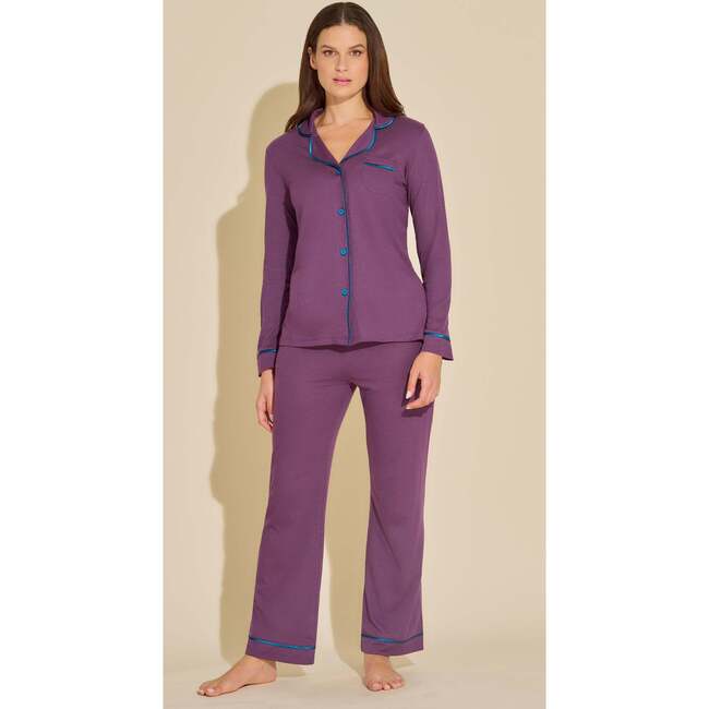 Long Sleeve Top & Pant Pajama Set Grappa/Mirtillo - Pajamas - 2
