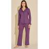 Long Sleeve Top & Pant Pajama Set Grappa/Mirtillo - Pajamas - 2