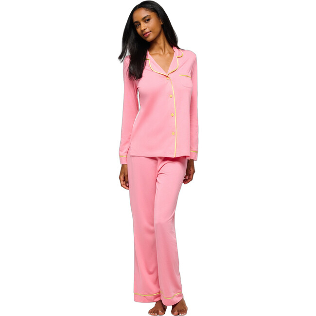 Long Sleeve Top & Pant Pajama Set Passiflora/Limoncello