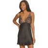 Chemise Black/Gold Lurex - Pajamas - 1 - thumbnail