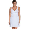 Curvy Babydoll White - Rompers - 1 - thumbnail