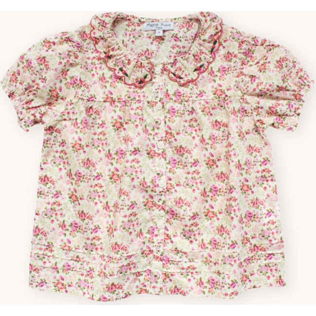 Michelle Blouse With Embroidered Scalloped Collar, Liberty Lizzy