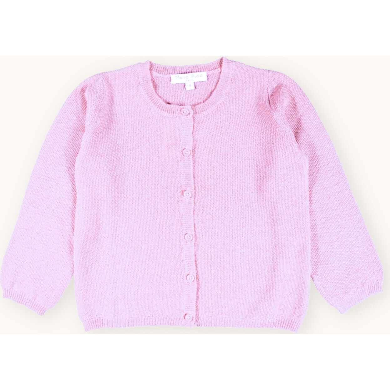 Luna Cardigan For Babies, Rosewater - Cardigans - 1