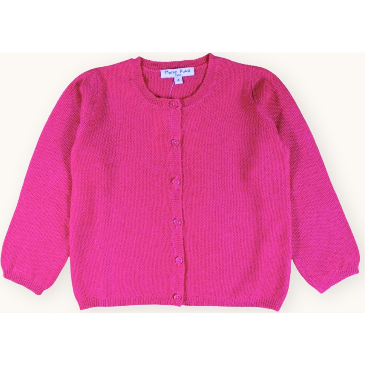 Luna Cardigan For Babies, Magenta - Cardigans - 1