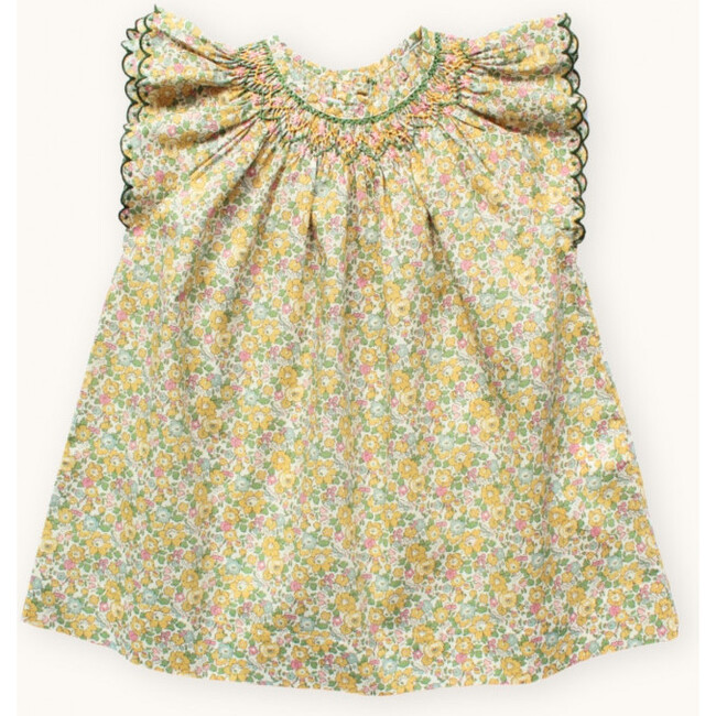 Gabrielle Baby Dress With Hand Smocking, Liberty Betsy