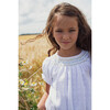 Gaia Hand-Smocked Blouse, White - Blouses - 1 - thumbnail