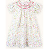 Cherry Smocked Hand-Embroidered Dress, Meadow Flower - Dresses - 2