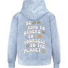Kids Be Kind Hoodie, Washed Blue - Sweatshirts - 1 - thumbnail
