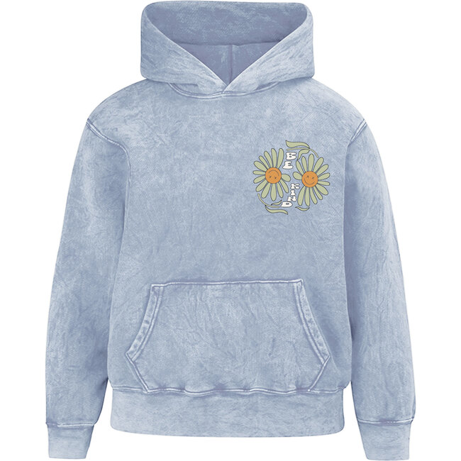 Kids Be Kind Hoodie, Washed Blue