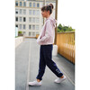 Kids Bow Jogger Pants, Dk Navy - Sweatpants - 3