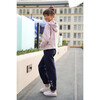 Kids Bow Jogger Pants, Dk Navy - Sweatpants - 4