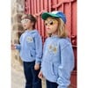 Kids Be Kind Hoodie, Washed Blue - Sweatshirts - 3
