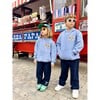 Kids Be Kind Hoodie, Washed Blue - Sweatshirts - 6