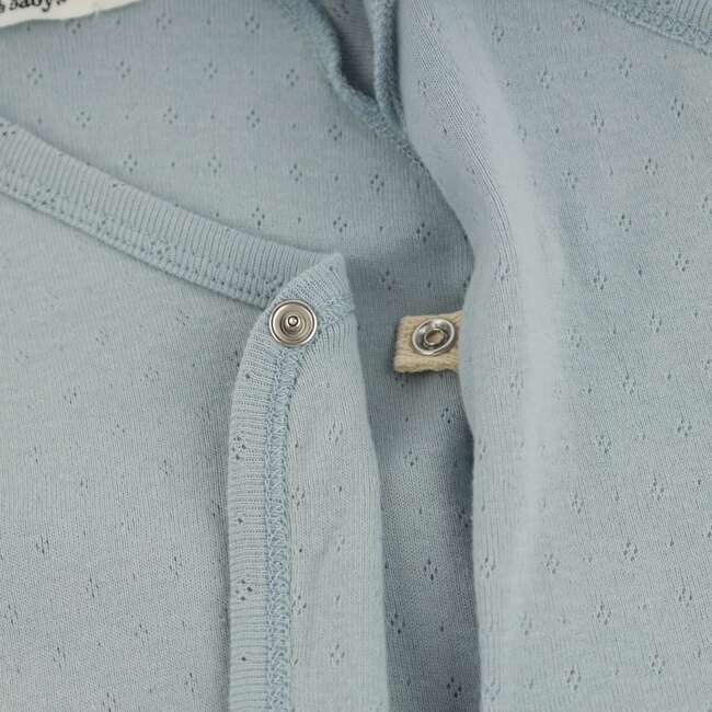 Twinkle Pointelle Kimono Set, Sky Blue - Mixed Apparel Set - 4
