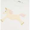 Unicorn Raw Edge T-Shirt, Cream - T-Shirts - 2