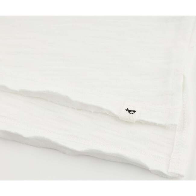 Unicorn Raw Edge T-Shirt, Cream - T-Shirts - 3