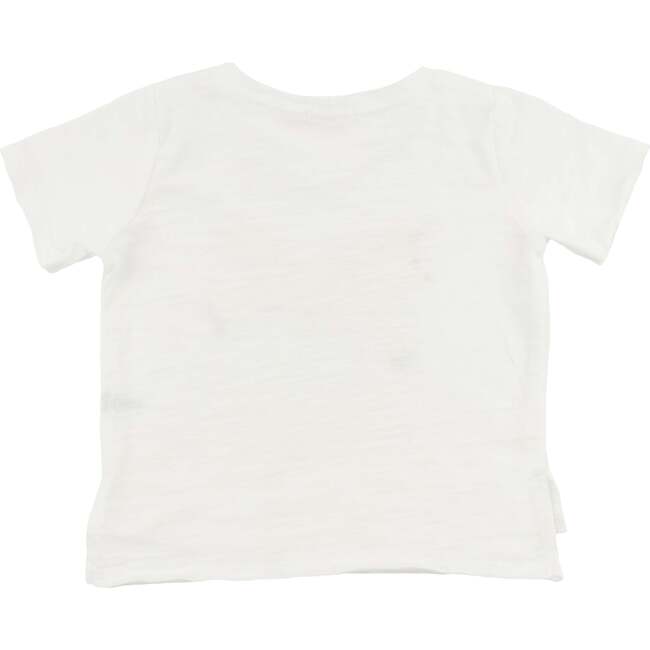 Unicorn Raw Edge T-Shirt, Cream - T-Shirts - 4