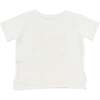 Unicorn Raw Edge T-Shirt, Cream - T-Shirts - 4