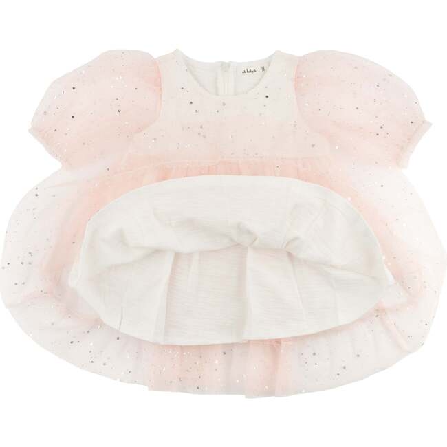 Josephine Silver-Fleck Dress, Pale Pink - Dresses - 2