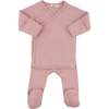 Hearts Pointelle Kimono Set, Blush - Mixed Apparel Set - 1 - thumbnail