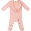 Hearts Pointelle Footie, Pink - Footie Pajamas - 2