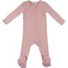 Hearts Pointelle Footie, Blush - Footie Pajamas - 1 - thumbnail
