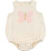 Butterfly Pink Terry with Gold Bubble, Milk - Rompers - 1 - thumbnail