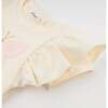 Butterfly Pink Terry with Gold Butterfly Tee, Milk - T-Shirts - 3