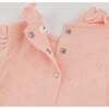 Hearts Pointelle Emily SS Onesie, Pink - Onesies - 4
