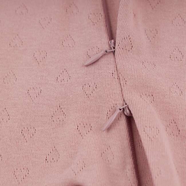 Hearts Pointelle Footie, Blush - Footie Pajamas - 4