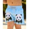 The Panda Party - Blue - Boys Swim Trunks UPF 50+ - Swim Trunks - 3