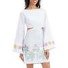 The BVIs - Embroidered Long Sleeve Dress - Dresses - 5