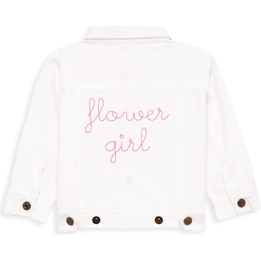 Baby + Kids "Flower Girl" Denim Jacket - Jackets - 1