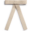 Poppy Braided Woven Patent Clip, Sand - Hair Accessories - 1 - thumbnail
